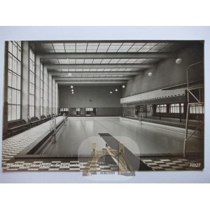 Bytom, Beuthen, interior of swimming pool, circa 1940.