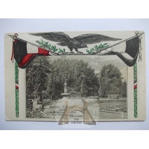 Bytom, Beuthen, Park, pruska patriotyczna, 1915