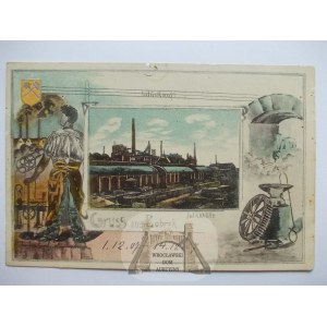 Bytom, Beuthen, Bobrek, Julia steel mill, collage, ca. 1910