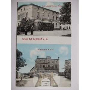 Łambinowice, Lamsdorf, hotel, fabryka, 1905