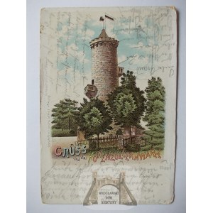 Glucholazy, Ziegenhals, observation tower, 1899