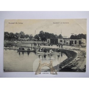 Prudnik, Neustadt, gondolas, sports square, 1910
