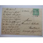 Wołczyn, Konstadt bei. Kluczbork, Dworcowa-Straße, Briefmarken, Collage, 1927