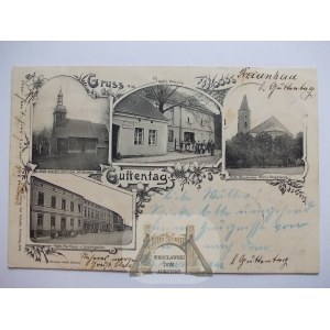 Dobrodzień, Guttentag, k. Olesno, beautiful Gruss, 1904