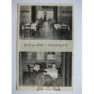 Olesno, Rosenberg, hotel, jadalnia, ok. 1936