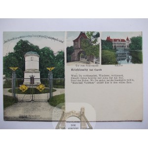 Korbielowice bei Breslau, Schloss, Blucher-Mausoleum 1908.