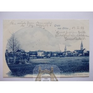 Oława, Ohlau, panorama, 1899