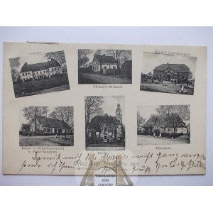 Cieśle, Zessel bei Olesnica, Palast, Bäckerei, Geschäft, 1907