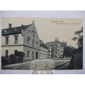 Środa Śląska, Neumarkt, ulica, sąd i szkoła, 1917