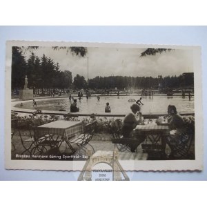Wrocław, Breslau, Olympiastadion, Schwimmbad, 1941