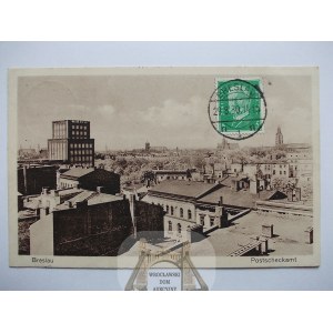 Wrocław, Breslau, Scheckpostamt, Panorama, 1930