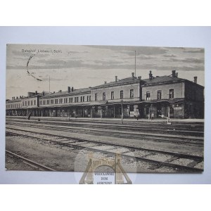 Lubawka Liebau, Bahnhof von den Bahnsteigen aus, 1929