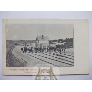 Zagórze Śląskie, Kynau, Eröffnung des Bahnhofs 1904