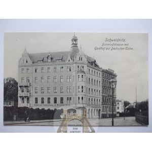 Świdnica, Schweidnitz, ulica Dworcowa, ok. 1910