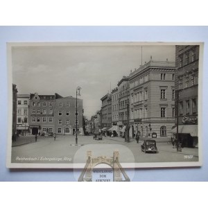 Dzierżoniów, Reichenbach, Rynek, zdjęciowa, ok. 1935