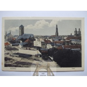 Glogow, Glogau, panorama, demolition? 1911