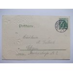Głogów, Glogau, Rynek, tłoczony Herb, secesja, 1902