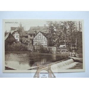 Barcinek, Berthelsdorf, zabudowa miejscowości, ok. 1920