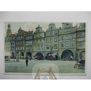 Jelenia Góra, Hirschberg, Rynek, podcienia, Trenkler, 1913