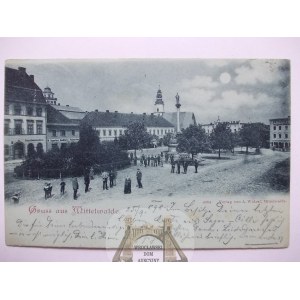 Międzylesie, Mittelwalde, Rynek, księżycówka, 1898