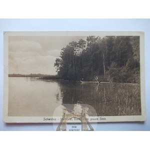 Świebodzin, Schwiebus, jezioro, łódka, 1920