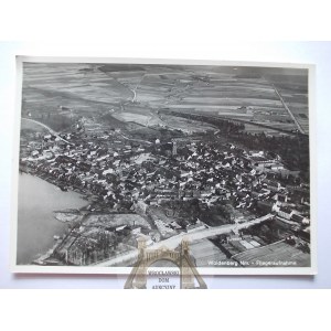 Dobiegniew, panorama lotnicza, ok. 1935