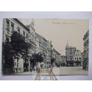 Szprotawa, Sprottau, Rynek, 1915