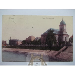 Poznań, Posen, Kościół Ewangelicki, 1909