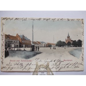 Trzcianka, Schonlanke, Marktplatz, 1904