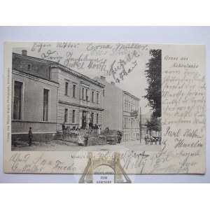 Trzcianka, Schonlanke, ulica, hotel, 1904