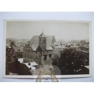 Kościan, okupacja, panorama, Rynek, 1940