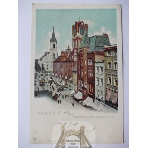 Toruń, Thorn, Rynek , wyd. Trenkler nr 1091, ok. 1900