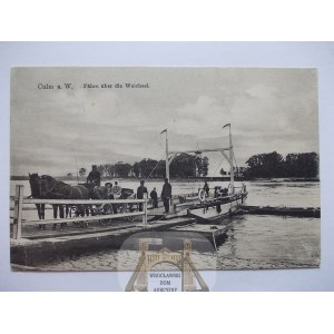 Chelmno, Culm, ferry crossing of the Vistula 1918