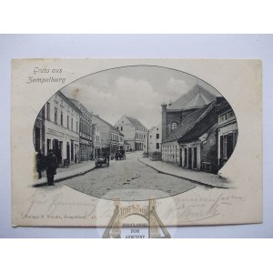 Sępolno Krajeńskie, Zempelburg, ulica, synagoga, judaika, 1903