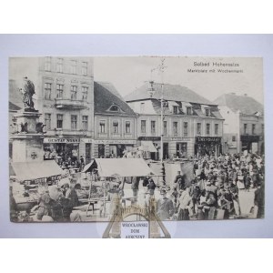 Inowrocław, Hohensalza, Market Square, market day, ca. 1910