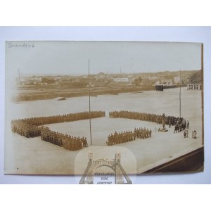 Grudziadz, Graudenz, square, barracks, 1916