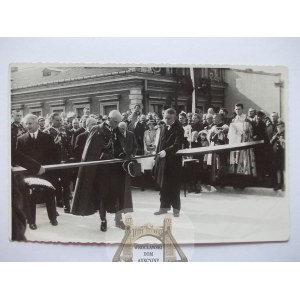 Wloclawek, bridge opening, Rydz Smigly, photo, 1937