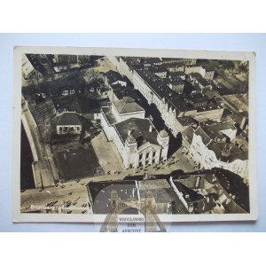 Bydgoszcz, Bromberg, teatr, panorama lotnicza 1943