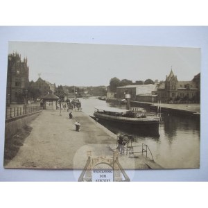 Bydgoszcz, Bromberg, rzeka, statek, zdjęciowa, 1935