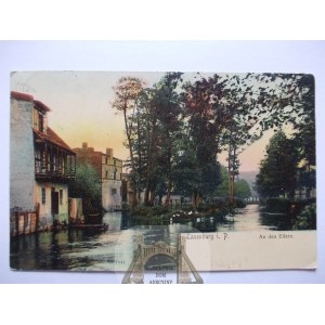 Lębork, Lauenburg, nad rzeką, 1904