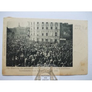 Chojnice, Konitz, manifestacja, 1901