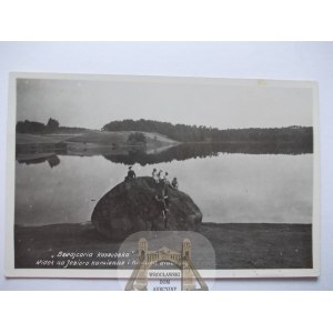 Kartuzy, Karthaus, jezioro kamienne, kamień diabelny, ok. 1930