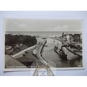 Ustka, Stolpmunde, port, zdjęciowa, 1941