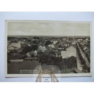 Ustka, Stolpmunde, widok z wieży kościelnej, ok. 1940