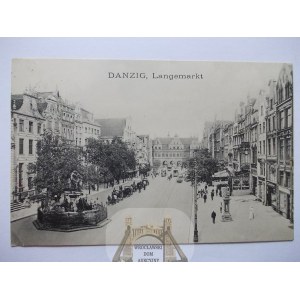 Gdańsk, Danzig, Długi Targ, 1915