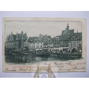 Gdańsk, Danzig, Langebrucke, 1903