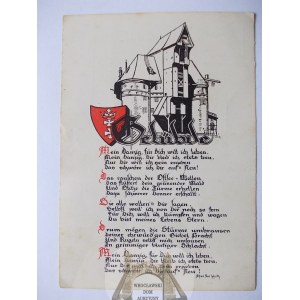 Gdańsk, Danzig, herb, Żuraw, wiersz na cześć miasta, 1939