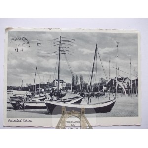 Gdańsk Brzeźno, Danzig Brosen, łodzie, plaża, 1942