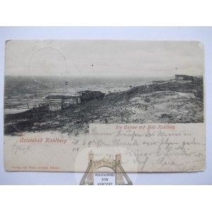 Krynica Morska, Kahlberg, plaża, wydmy, 1900