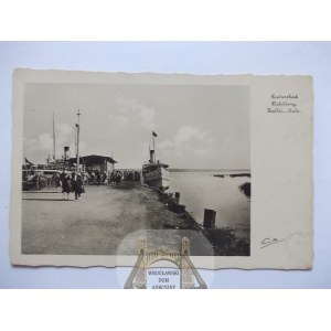Krynica Morska, Kahlberg, Zedler Molle, przystań statków, ok. 1930